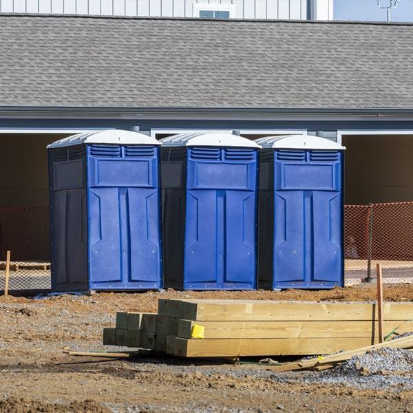 Heavy-duty construction site porta potty in Puyallup, Washington