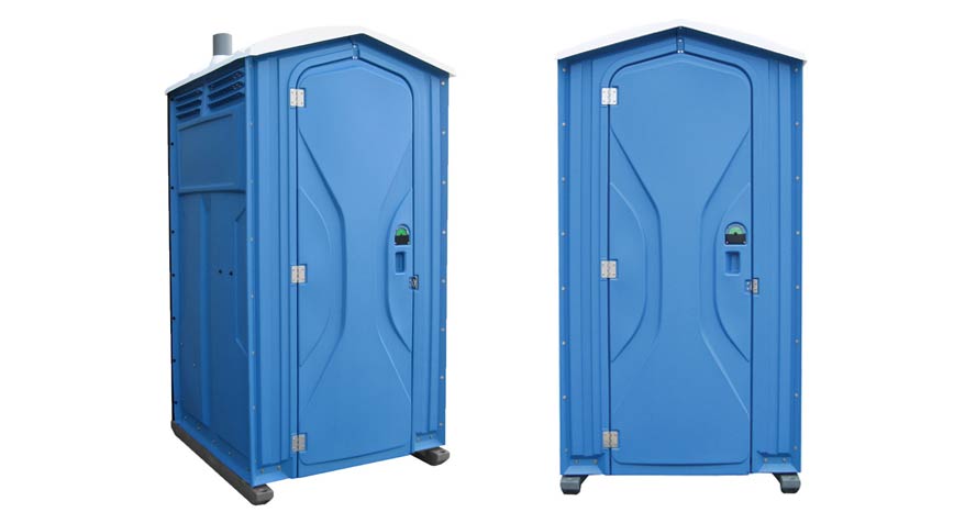 Long-term porta potty units on site in Puyallup, Washington